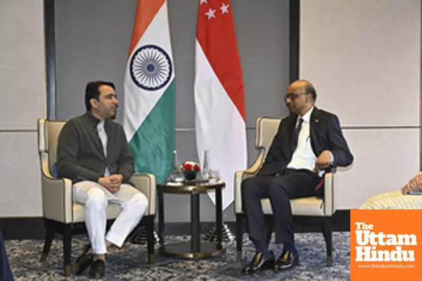 New Delhi: Union Minister meets President of Singapore Tharman Shanmugaratnam