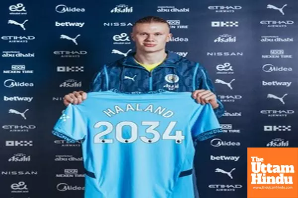 Haaland signs contract extension with Man City till 2034