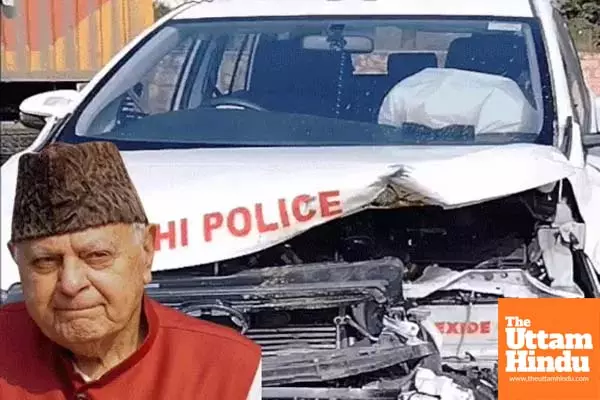 Former CM Farooq Abdullahs Convoy Faces Accident: Nilgai Causes Crash