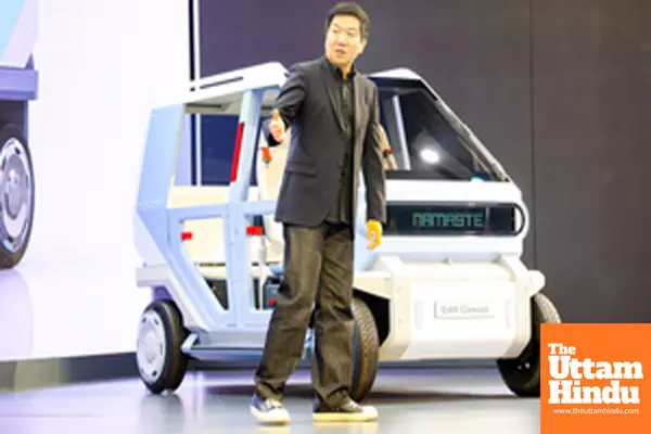 New Delhi: Hyundai E4W Concept on display at the Bharat Mobility Global Expo 2025