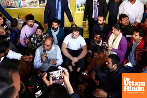 Patna: Congress leader and Lok Sabha LoP Rahul Gandhi meets with aspirants