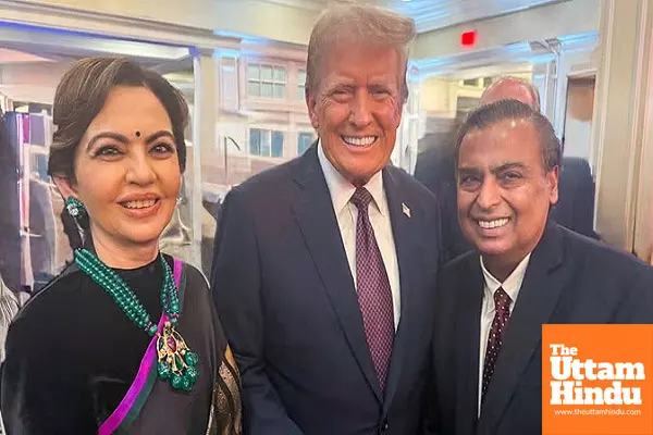 Mukesh and Nita Ambani Meet Trump, Join World’s Top 100 at Exclusive Event