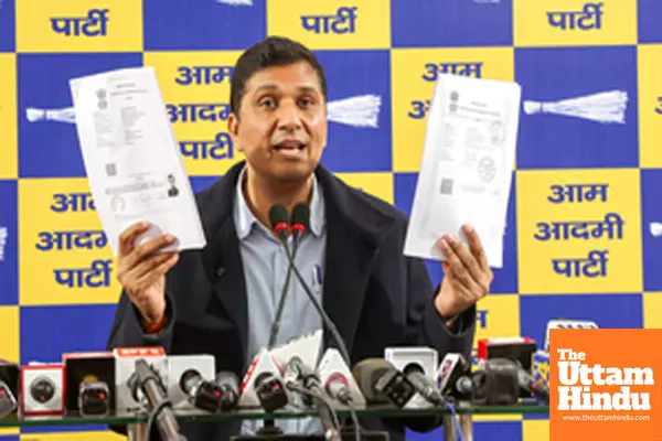 New Delhi: Delhi Minister Saurabh Bhardwaj addresses a press conference