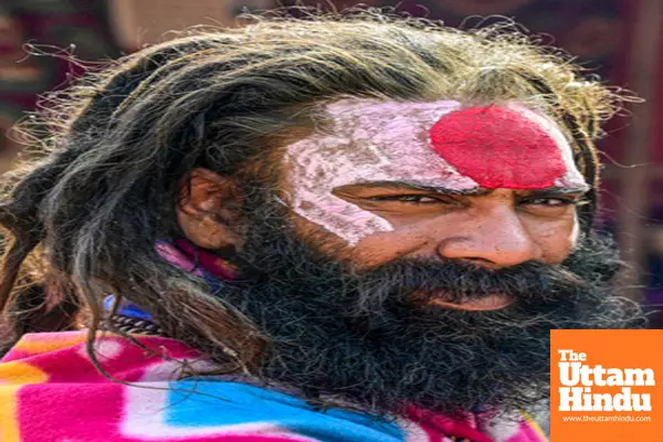 Prayagraj: A sadhu sits at his camp at the Sangam during the Maha Kumbh Mela 2025