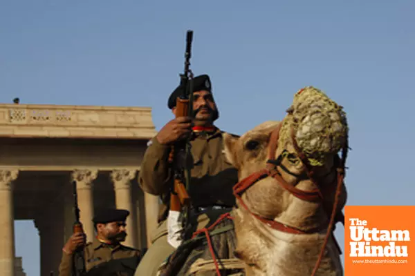 New Delhi: Beating Retreat rehearsals for the upcoming Republic Day 2025 celebrations underway at Vijay Chowk