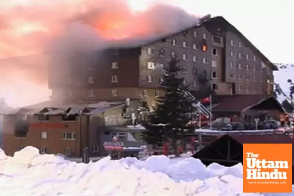 66 killed in ski resort fire, people seen jumping from building in panic, watch Video