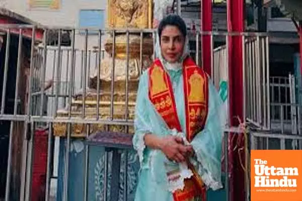 A New chapter begins PeeCee takes blessings at Chilkur Balaji temple