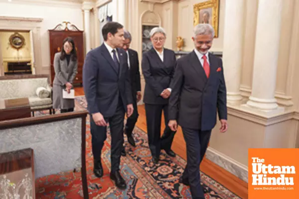 Washington: External Affairs Minister S Jaishankar during a Quad Foreign Ministers’ Meeting