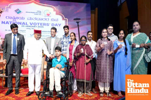 Bengaluru: Karnataka Governor Thaawar Chand Gehlot a programme on National Voters Day