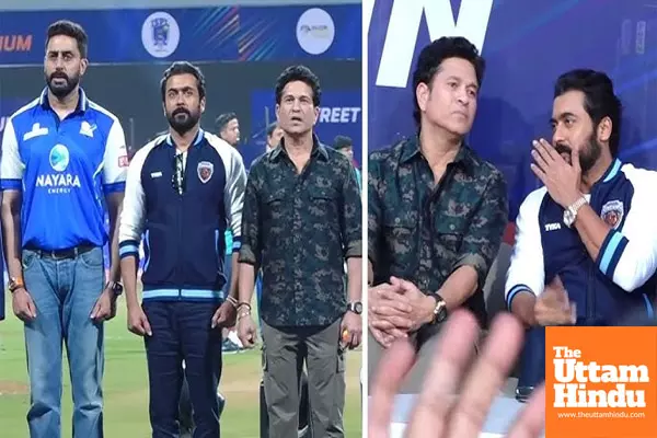 Sachin Tendulkar and Abhishek Bachchan Grace the Grand Opening of ISPL 2