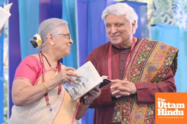 Jaipur: Javed Akhtar and Sudha Murthy at Jaipur Literature Festival