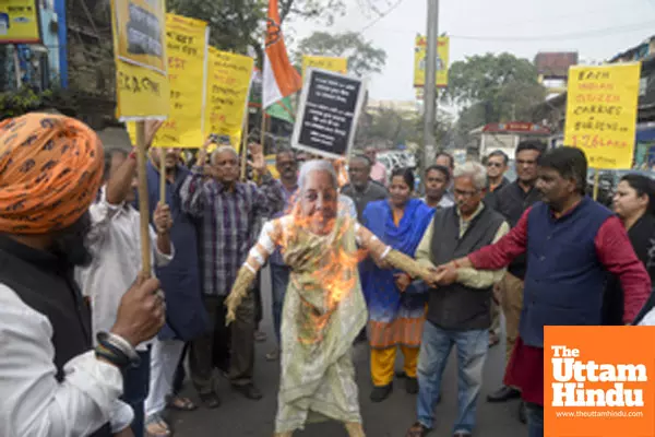 Kolkata: Demonstration Against Economic Policies