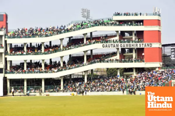 New Delhi: Spectators during the Ranji Trophy match between Delhi and Railways at Arun Jaitley Stadium