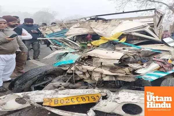 Tragic accident in Punjab: Horrific collision between Bolero pickup and canter in Ferozepur, 10 killed and 5 seriously injured