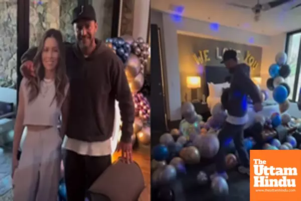 Jessica Biel puts ‘three cardboard cutouts’ of herself to celebrate Justin Timberlake’s b’day