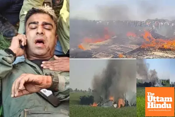 Heart-Stopping Moment: Fighter Jet Crashes in MP, Pilots Eject Seconds Before Disaster