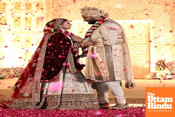 Adani Group Chairperson Gautam Adanis younger son Jeet Adani marries Diva Shah