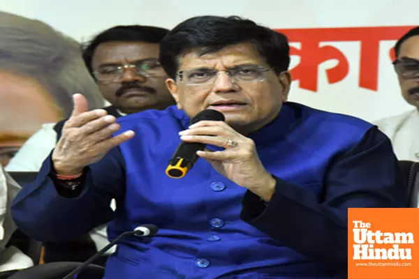 Union Minister of Commerce and Industry, Piyush Goyal, addresses a press conference