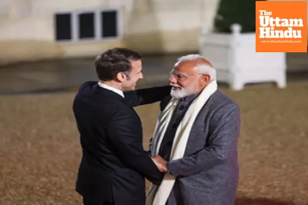 PM Modi meets friend French President Emmanuel Macron in Paris