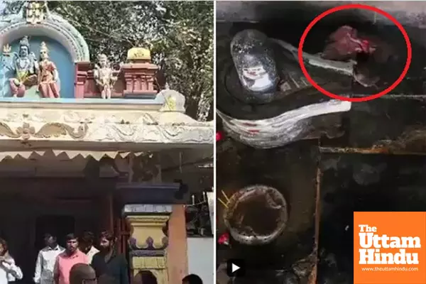 SHOCKING!  Meat Found in Hanuman Temple Incites Anger Among Devotees