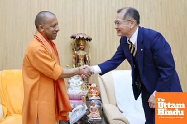 Uttar Pradesh Chief Minister Yogi Adityanath meets Deputy Governor of Yamanashi, Japan, Kou Osada