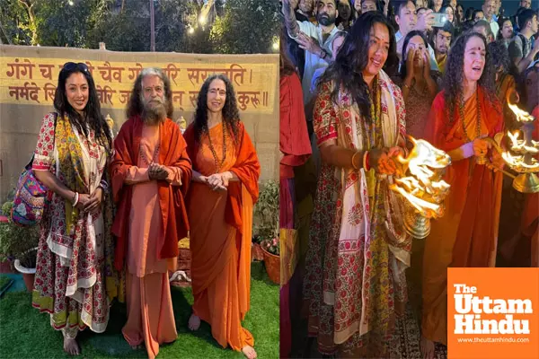 Rupali Ganguly joins divine Sangam Aarti at Mahakumbh in Prayagraj