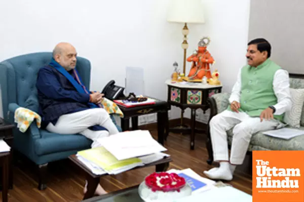 Madhya Pradesh Chief Minister Mohan Yadav meets Union Home Minister Amit Shah