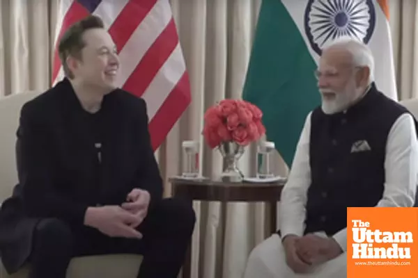 PM Modi meets Elon Musk ahead of bilateral with Trump