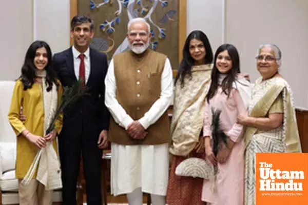 Former UK PM Rishi Sunak, his family meet PM Modi