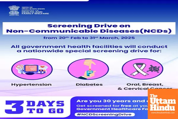 Health Ministry to launch nationwide screening drive for high BP, diabetes, cancer