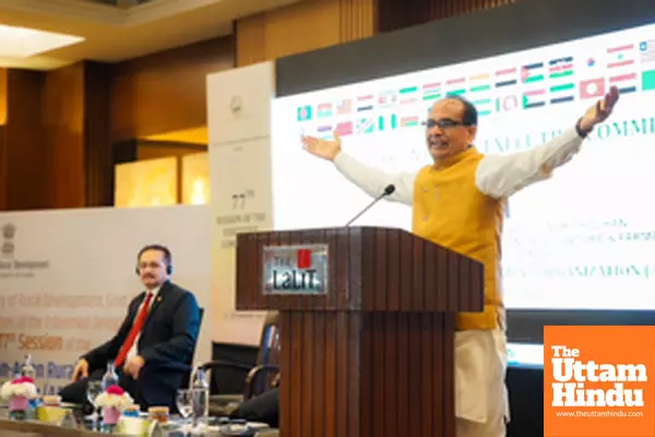 Union Minister Shivraj Singh Chouhan attends the 77th Executive Committee Meeting of the African-Asian Rural Development Organisation