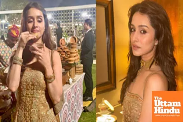 Shraddha Kapoor enjoying the unlimited panipuri at a wedding is all of us