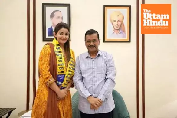 Actress Sonia Mann Joins Aam Aadmi Party, Honored by Arvind Kejriwal