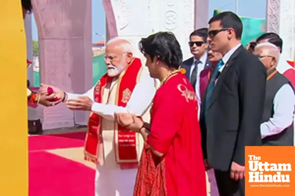 Prime Minister Narendra Modi offers prayer at Bageshwar Dham Balaji Mandir