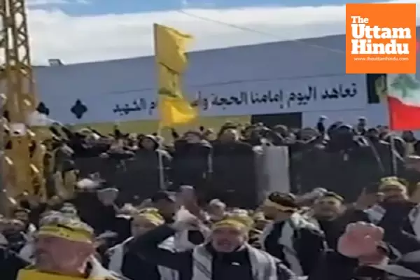 Tens of thousands gather in Beirut for Hezbollah leaders funeral amid Israeli flyovers