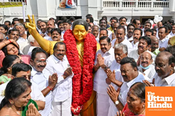 AIADMK Commemorates Jayalalithaas 77th Birth Anniversary