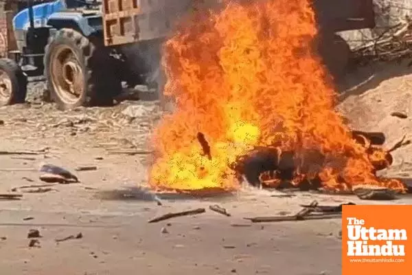 Violent Clash Erupts Between Two Communities Over Flag Hoisting Dispute