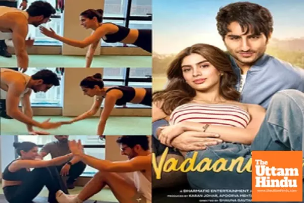 ‘Nadaaniyan’ co-stars Ibrahim Ali Khan and Khushi Kapoor turn into workout buddies