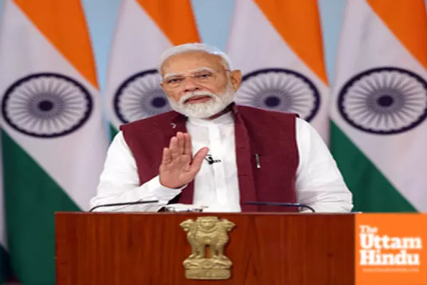 Prime Minister Narendra Modi addresses a post-budget webinar