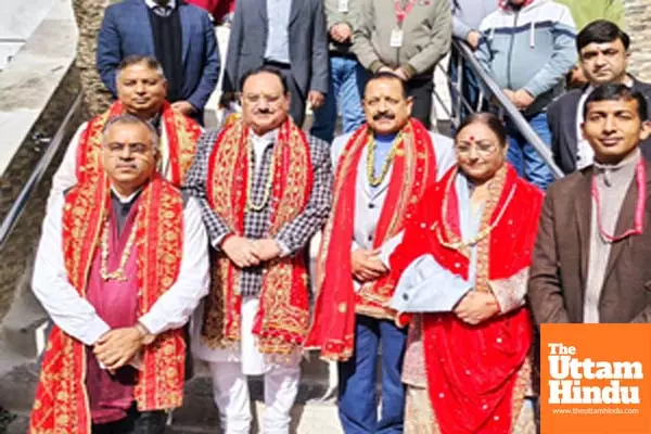 Union Minister Nadda pays obeisance at Mata Vaishno Devi shrine