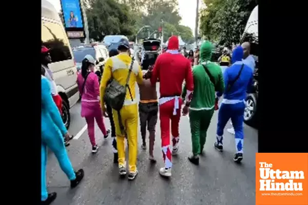 Brazilian Police Wear Power Ranger Costumes to Tackle Pickpockets at São Paulo Carnival