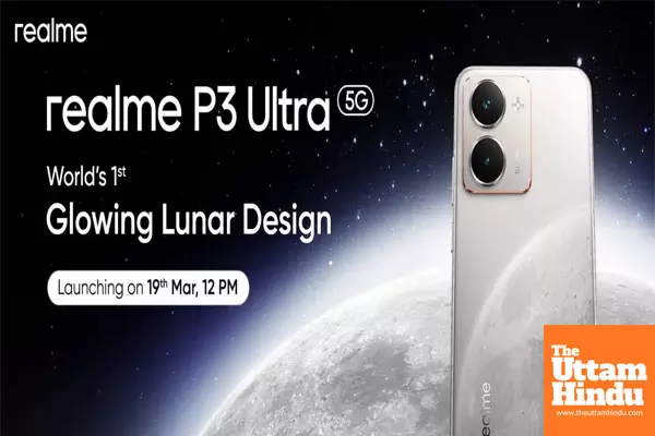 Glowing Innovation: realme P3 Ultra 5G - Slimmest quad curved display phone with world’s 1st glow-in-the-dark lunar design